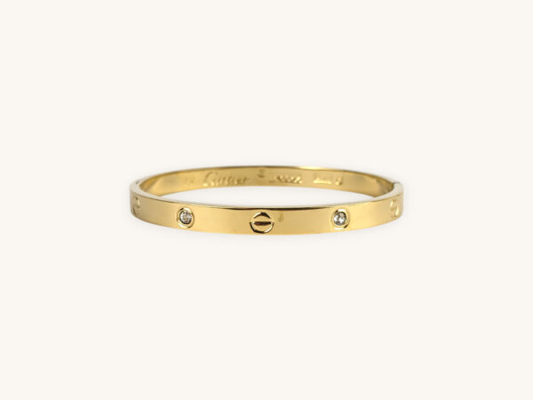 Golden Cartier Love Bracelet Bangle