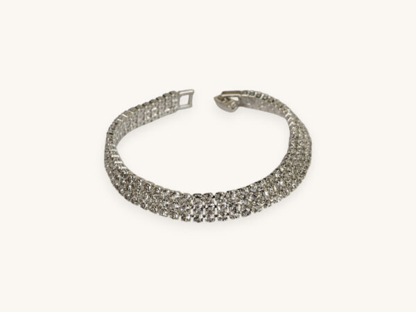 Silver Bracelet White Stone - Image 2