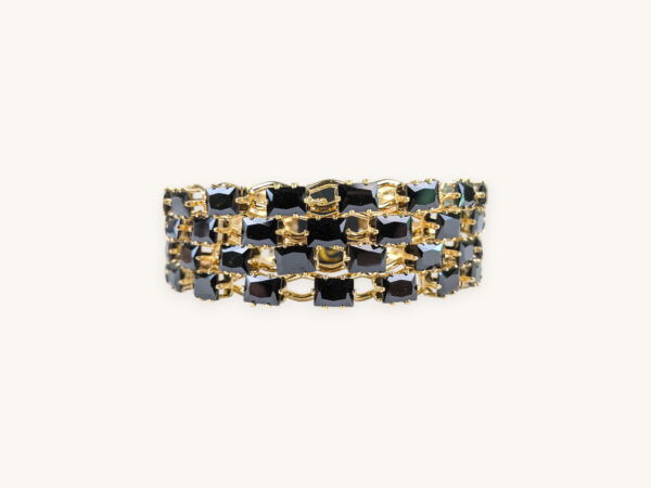 Golden Bangles Black Stone(Karay)