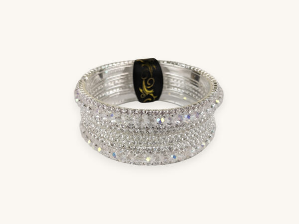 Silver Bangles Crystal Stone(Karay) - Image 2