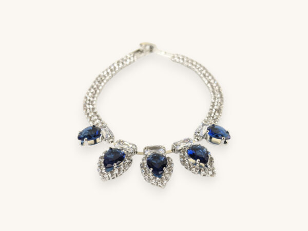 Silver Bracelet Five Stones