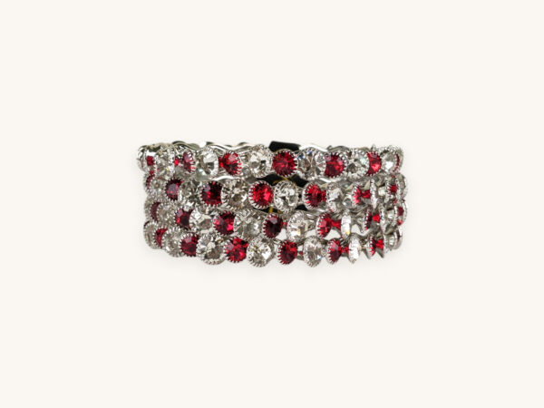 Silver Bangles Red Stone(Karay)