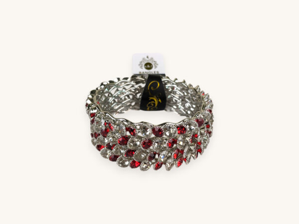 Silver Bangles Red Stone(Karay) - Image 2