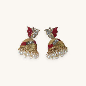 Golden Jhumka Earrings