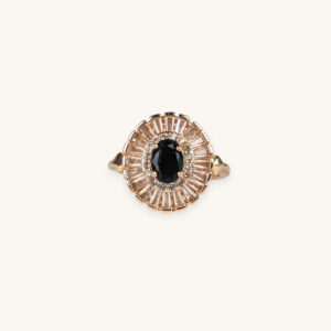 Golden Ring Black Stone
