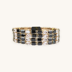 Golden Bangles Black Stone(Karay)