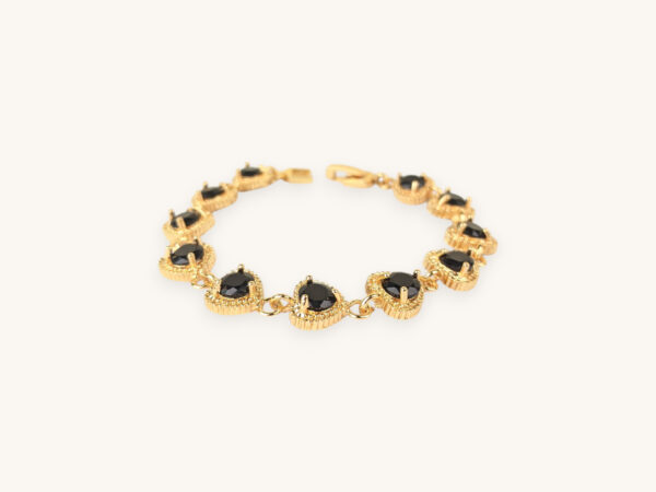 Round Stone Golden Bracelet