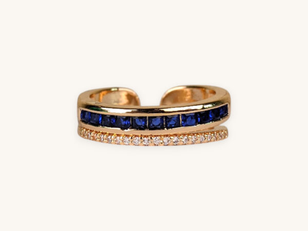 Blue Stone Golden Ring