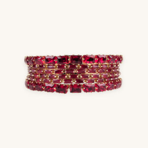Golden Bangles Red Stone(Karay)