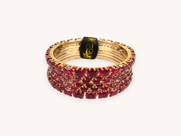 Golden Bangles Red Stone(Karay) - Image 2