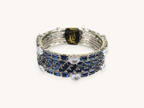 Silver Bangles Blue Stone(Karay) - Image 2