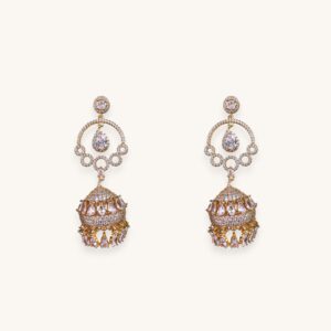 925 Sterling Silver Golden Jhumka
