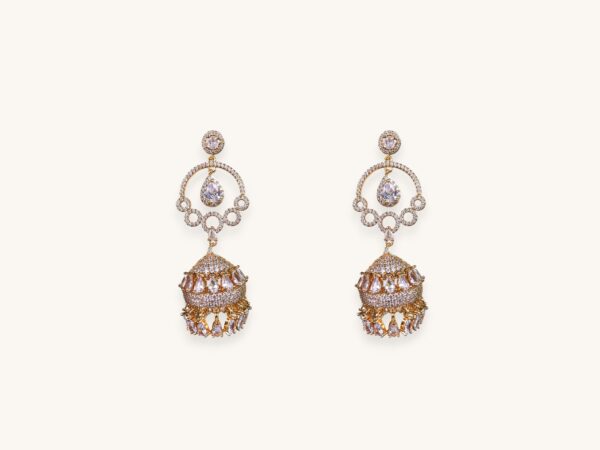 925 Sterling Silver Golden Jhumka